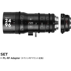 7A-SP2496-PL-RF [ズームレンズ 7Artisans Sprite 24-96mm T2.9 S35 シネマレンズ PLマウント+キヤノンRFマウント変換アダプター ブラック]