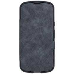 iP24-61-CHN02 [iPhone 16用 クロームナチュラル手帳ケース BK]