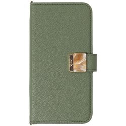 iP24-61-LND03 [iPhone 16用 手帳ケース Landa. オリーブ]