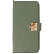 iP24-61-LND03 [iPhone 16用 手帳ケース Landa. オリーブ]