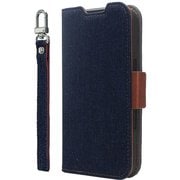 CR_IPBCSPLNA_ID [iPhone 16 Plus 対応 ケース 手帳型 カード 収納 スマホ ストラップ スタンド 機能 付 スマホケース PU レザー デニム 手帳型ケース NU インディゴ]