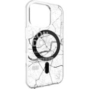 ME_IPRCSPTUM_LD [iPhone 16 Pro 対応 ケース MagSafe 対応 クリア オシャレ イラスト 地図 柄 耐衝撃 スマホケース おしゃれ かわいい マグセーフ スマホカバー Urban M ロンドン]