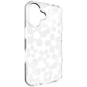 SE_IPNCSPTFE_WH [iPhone 16 対応 ケース 花柄 クリア オシャレ 可愛い 耐衝撃 スマホケース 花 かわいい スマホカバー Fleur ホワイト]