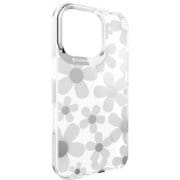 SE_IPRCSPTFE_WH [iPhone 16 Pro 対応 ケース 花柄 クリア オシャレ 可愛い 耐衝撃 スマホケース 花 かわいい スマホカバー Fleur ホワイト]