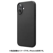 EL_IPBCSSCS3_BK [iPhone 16 Plus 対応 ケース シリコン 耐衝撃 スマホケース 指紋 防止 サラサラ シリコンケース SILICONE CASE ブラック]