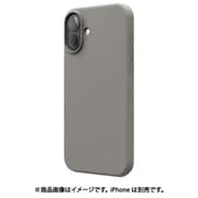 EL_IPBCSSCS3_MG [iPhone 16 Plus 対応 ケース シリコン 耐衝撃 スマホケース 指紋 防止 サラサラ シリコンケース SILICONE CASE ミディアムグレー]