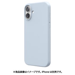 EL_IPBCSSCS3_LB [iPhone 16 Plus 対応 ケース シリコン 耐衝撃 スマホケース 指紋 防止 サラサラ シリコンケース SILICONE CASE ライトブルー]