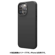 EL_IPGCSSCS3_BK [iPhone 16 Pro Max 対応 ケース シリコン 耐衝撃 スマホケース 指紋 防止 サラサラ シリコンケース SILICONE CASE ブラック]