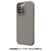 EL_IPGCSSCS3_MG [iPhone 16 Pro Max 対応 ケース シリコン 耐衝撃 スマホケース 指紋 防止 サラサラ シリコンケース SILICONE CASE ミディアムグレー]