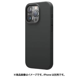 EL_IPRCSSCS3_BK [iPhone 16 Pro 対応 ケース シリコン 耐衝撃 スマホケース 指紋 防止 サラサラ シリコンケース SILICONE CASE ブラック]