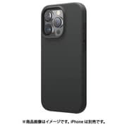 EL_IPRCSSCS3_BK [iPhone 16 Pro 対応 ケース シリコン 耐衝撃 スマホケース 指紋 防止 サラサラ シリコンケース SILICONE CASE ブラック]