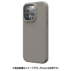 EL_IPRCSSCS3_MG [iPhone 16 Pro 対応 ケース シリコン 耐衝撃 スマホケース 指紋 防止 サラサラ シリコンケース SILICONE CASE ミディアムグレー]