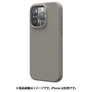 EL_IPRCSSCS3_MG [iPhone 16 Pro 対応 ケース シリコン 耐衝撃 スマホケース 指紋 防止 サラサラ シリコンケース SILICONE CASE ミディアムグレー]