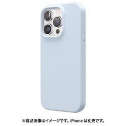 EL_IPRCSSCS3_LB [iPhone 16 Pro 対応 ケース シリコン 耐衝撃 スマホケース 指紋 防止 サラサラ シリコンケース SILICONE CASE ライトブルー]