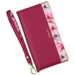 BL-XIRN13P-RB [Xiaomi Redmi Note 13 Pro 5G 用 ケース 手帳型 ブルーミー スマホケース フラワー エレガンテ Elegante/ラズベリー]