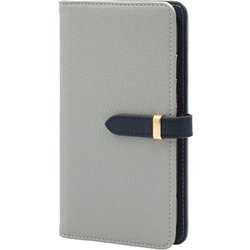 BD-XIRN13P-GR [Xiaomi Redmi Note 13 Pro 5G 用 ケース 手帳型 ベルテッド スマホケース シンプル スタンド機能 エレガンテ Elegante/グレー]