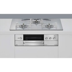 ビルトインコンロ DELICIA（デリシア） 75cm幅 ミニマム排気口 ザ・ココット付属 プロパン用 RHS72W38M14RCSTW/LPG