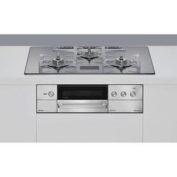 ビルトインコンロ DELICIA（デリシア） 75cm幅 ミニマム排気口 ザ・ココット付属 プロパン用 RHS72W38M13VCSTW/LPG