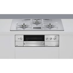 ビルトインコンロ DELICIA（デリシア） 75cm幅 ミニマム排気口 ザ・ココットラウンド付属 都市ガス用 RHS72W38M14VNSTW/13A
