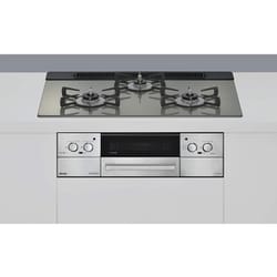 ビルトインコンロ Lisse（リッセ） 75cm幅 ココットプレート付属 プロパン用 RHX71W42J3RW/LPG