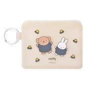 PG-40005 miffy FLAPPO(フラッポ) シリコンフラットポーチ フラワー