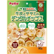 毎日歯みがき 牛皮とササミのデンタルチップス 80g