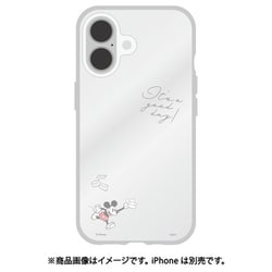 DNG-201MK [iPhone 16用 IIIIfit Clear ケース（イーフィットクリアケース） ディズニーキャラクター ミッキーマウス]