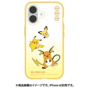 POKE-933A [iPhone 16用 IIIIfit Clear ケース（イーフィットクリアケース） ポケットモンスター ピチュー＆ピカチュウ＆ライチュウ]