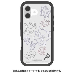 POKE-938BK [iPhone 16用 プランプフレームケース ポケットモンスター ブラック]