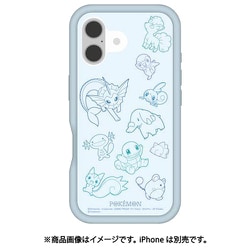 POKE-938LBL [iPhone 16用 プランプフレームケース ポケットモンスター ライトブルー]