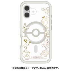 POKE-939IV [iPhone 16用 MagSafe対応 プランプフレームケース ポケットモンスター アイボリー]