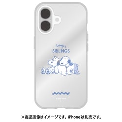 SNGG-82C [iPhone 16用 IIIIfit Clear ケース（イーフィットクリアケース） ピーナッツ スヌーピー きょうだい]