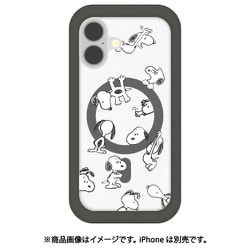 SNGG-89A [iPhone 16用 MagSafe対応 プランプフレームケース ピーナッツ スヌーピー]