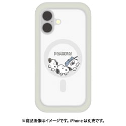 SNGG-89B [iPhone 16用 MagSafe対応 プランプフレームケース ピーナッツ スヌーピー きょうだい]