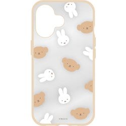MF-537B [iPhone 16用 IIIIfit Clear ケース（イーフィットクリアケース） ミッフィー ミッフィー&ボリス]