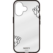 MF-537C [iPhone 16用 IIIIfit Clear ケース（イーフィットクリアケース） ミッフィー ひょっこり]