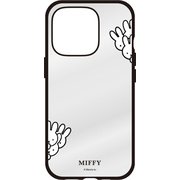 MF-538C [iPhone 16 Pro用 IIIIfit Clear ケース（イーフィットクリアケース） ミッフィー ひょっこり]