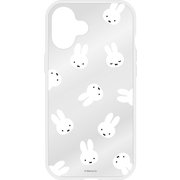 MF-539A [iPhone 16 Plus用 IIIIfit Clear ケース（イーフィットクリアケース） ミッフィー フェイス総柄]