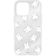 MF-540A [iPhone 16 Pro Max用 IIIIfit Clear ケース（イーフィットクリアケース） ミッフィー フェイス総柄]