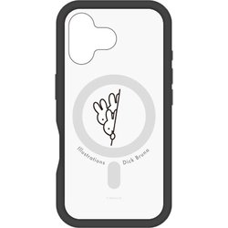 MF-544A [iPhone 16用 MagSafe対応 プランプフレームケース ミッフィー ひょっこり]