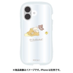 GRC-371A [iPhone 16用 クリスタルクリアケース リラックマ ぎゅっ]