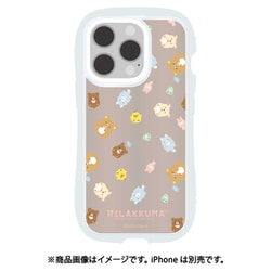 GRC-372B [iPhone 16 Pro用 クリスタルクリアケース リラックマ 総柄]