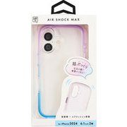 i38FiJA03 [iPhone 16用 エアショックマックスケース PU/BL]