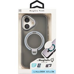 i38FiJS05 [iPhone 16用 マグスタプラスケース グレー]