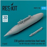 RSKU72-0156 1/72 OV-10（A、B、C） 230ガロン 増槽 w/中央パイロン 米空軍式 [プラモデル用パーツ]