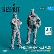 RSKF72-0033 1/72 OV-10A ブロンコ クルー タイプ1 2体入 [プラモデル用パーツ]