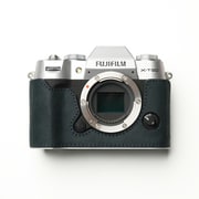富士フイルム X-T50用 本革ケース ヴィンテージ風 ディープブルー PTBC005