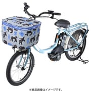 2段式前カゴカバー ネコ柄 CAT-101D