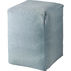 HCF-BBCUBE55BUL [四角いバランスボール チェア W40×D43×H55cm 耐荷重120kg 専用カバー/ポンプ付き 体幹トレーニング ライトブルー]