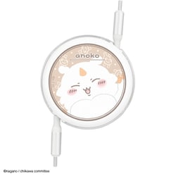 ちいかわ PD60W 対応 USB2.0 リール式 USB Type-C-USB Type-C ケーブル 1m あのこ CK-49J